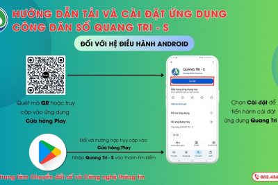 Hướng dẫn cài đặt và sử dụng ứng dụng Công dân số QUANGTRI-S